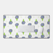 Hydrangea Bleu Vase Vert Motif Côté Mer (Clavier et souris)