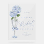 Hydrangea Bleue & Champagne Bienvenue Pluie d'Arge (Recto)