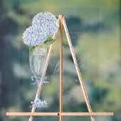 Hydrangea Bleue & Champagne Bienvenue Pluie d'Arge (Neutre)