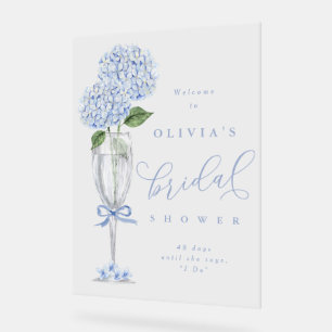 Hydrangea Bleue & Champagne Bienvenue Pluie d'Arge