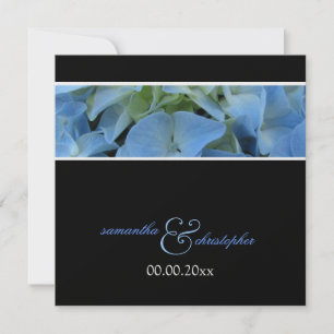 Hydrangea bleue / Invitations de mariage