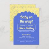 Hydrangea Block Baby shower Invitation Bedankkaart (Voorkant / Achterkant)