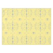 Hydrangea Block Pattern- Geel en Blauw Tafelkleed (Voorkant (Horizontaal))