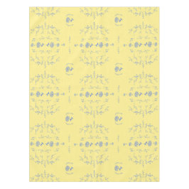 Hydrangea Block Pattern- Geel en Blauw Tafelkleed