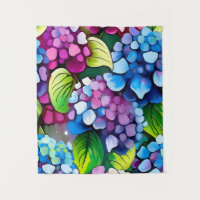 Hydrangea Bloem Abstracte Kunst Bloemen Kleurrijk
