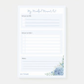Hydrangea Bloem 'Mijn bewuste momenten lijsten' Post-it® Notes (Voorkant)