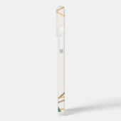 Hydrangea Bloemen & Goud Elegant Glam Gepersonalis Case-Mate iPhone Case (Achterkant / Links)