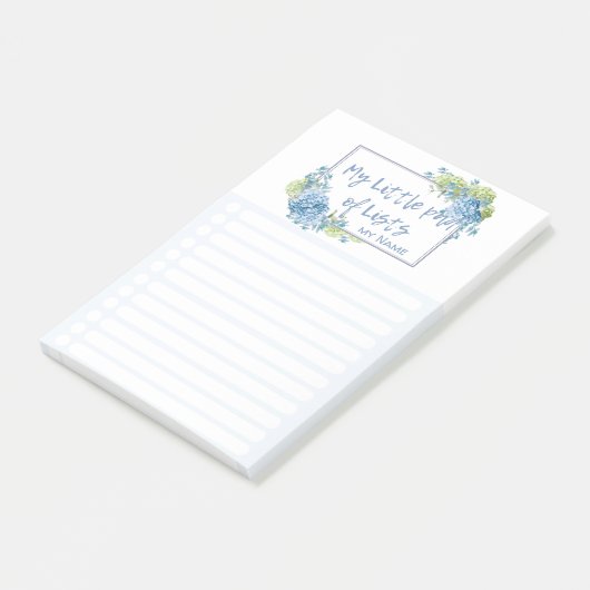 Hydrangea Bloemen 'My Little Pad of Lists' door Le Post-it® Notes (Schuin)