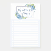 Hydrangea Bloemen 'My Little Pad of Lists' door Le Post-it® Notes (Voorkant)