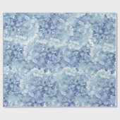 Hydrangea bloemen waterverf cadeaupapier (Vlak)