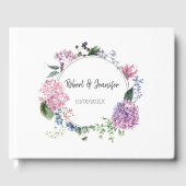 Hydrangea bloemkool met tong gastenboek (Voorkant)