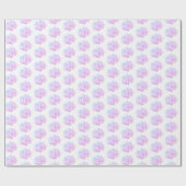 Hydrangea bloesems op wit cadeaupapier (Vlak)