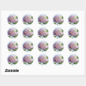 Hydrangea Bloom Ronde Sticker (Vel)