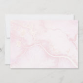 Hydrangea Blooms Woman Pink Celebration of Life Kaart (Achterkant)