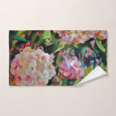 Hydrangea Blossom Art Décoratif Floral Rose (Serviette à main)