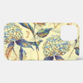 Hydrangea Blossom: Blauw Wit . Case-Mate iPhone Case (Achterkant (horizontaal))