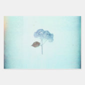 Hydrangea Blue Floral Rustic Antiek Inpakpapier Vel (Voorkant 2)