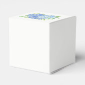 Hydrangea Blue Floral Wedding Bedankdoosjes (Achterkant)