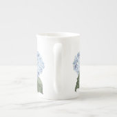 Hydrangea Blue Flower Bone Chine Tea Mug (Dos)