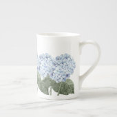 Hydrangea Blue Flower Bone Chine Tea Mug (Droite)