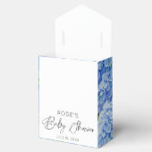 Hydrangea Blue Flowers Het is een Boy Baby shower Bedankdoosjes (Geopend)