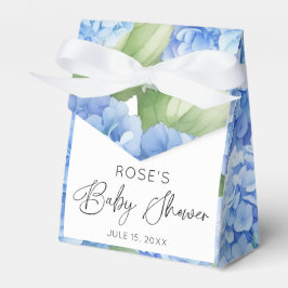 Hydrangea Blue Flowers Het is een Boy Baby shower Bedankdoosjes