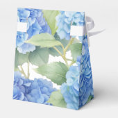 Hydrangea Blue Flowers Het is een Boy Baby shower Bedankdoosjes (Achterkant)