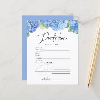 Hydrangea Blue Prediction voor Baby shower Spellet