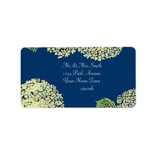 Hydrangea Blueberry Label (Voorkant)