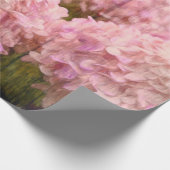 Hydrangea  Blush Pink Floral Wood Decoupage Cadeaupapier (Hoek)