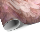 Hydrangea  Blush Pink Floral Wood Decoupage Cadeaupapier (Rol Hoek)