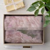Hydrangea Blush Pink Floral Wood Decoupage Tissuepapier (Geschenk)