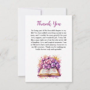 Hydrangea Boek Thema Dankkaart Kaart