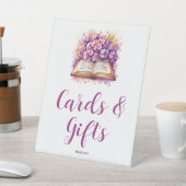 Hydrangea Boek Thema Geschenken Teken Reclamebord Met Voetstuk (Insitu)