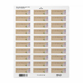 Hydrangea Boeket Bruiloft Label (Full Sheet)