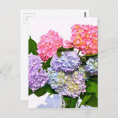 Hydrangea Bouquet Briefkaart (Voorkant / Achterkant)