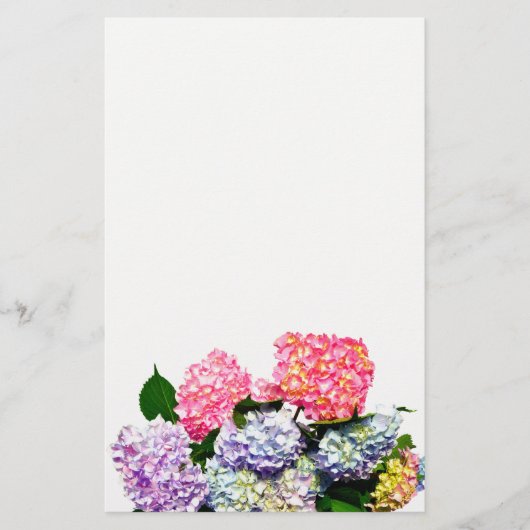 Hydrangea Bouquet Briefpapier (Voorkant)