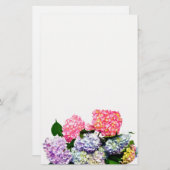 Hydrangea Bouquet Briefpapier (Voorkant / Achterkant)