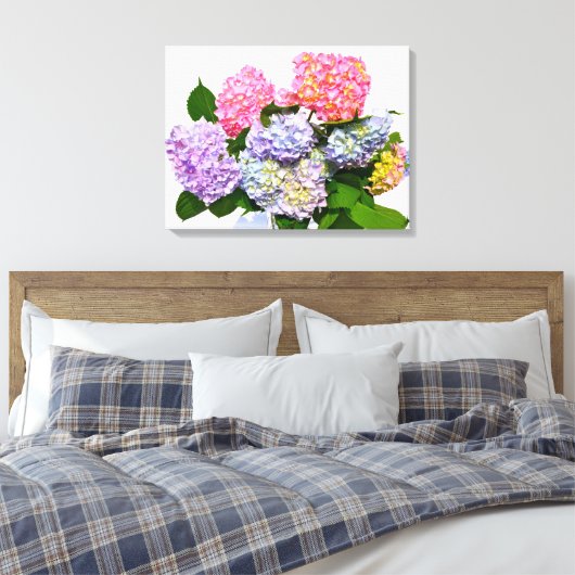 Hydrangea Bouquet Canvas Afdruk (Insitu (Slaapkamer))
