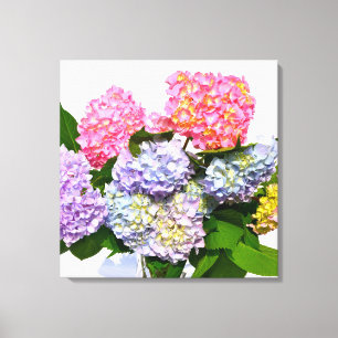 Hydrangea Bouquet Canvas Afdruk