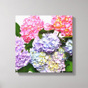 Hydrangea Bouquet Canvas Afdruk