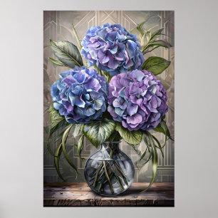 Hydrangea Bouquet Poster – Floral Stilleven