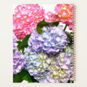 Hydrangea Bouquet roze paars blauw gele bloemen Planner (Achterkant)