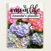 Hydrangea Bouquet, roze paarse blauwe gele bloemen Planner (Voorkant)