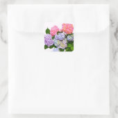 Hydrangea Bouquet Vierkante Sticker (Tas)