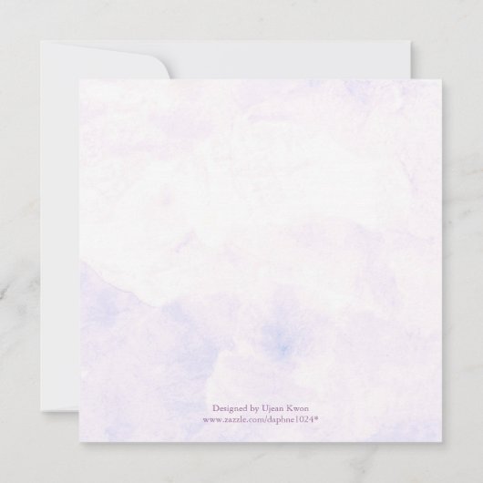 Hydrangea Bridal Shower Invitations Kaart (Achterkant)