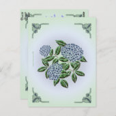 Hydrangea Briefkaart (Voorkant / Achterkant)