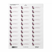 Hydrangea Bruidsfeest Retouradres Label (Full Sheet)