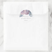 Hydrangea Bruidsfeesticker Ronde Sticker (Tas)