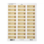 Hydrangea bruiloft label (Full Sheet)